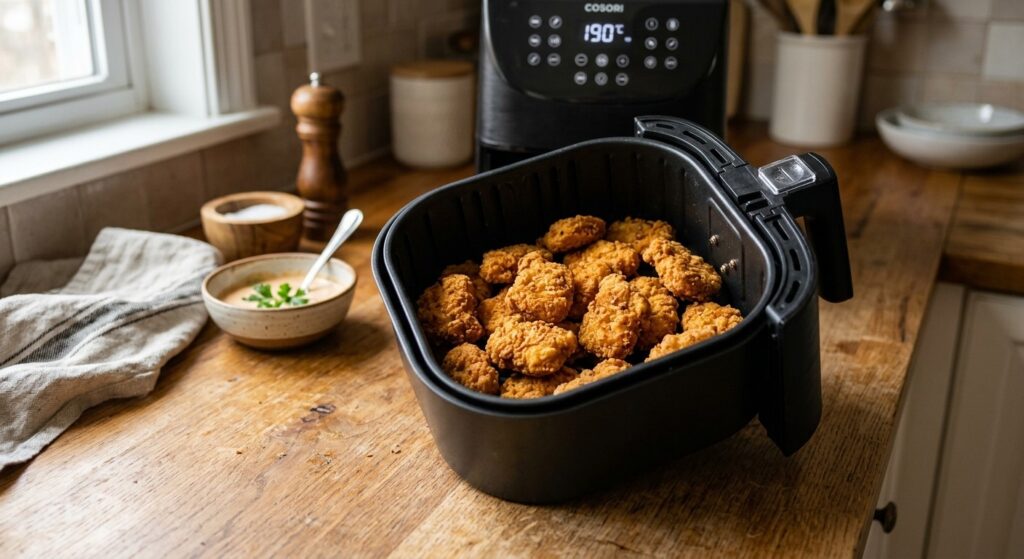 Nuggets de pollo caseros en freidora de aire