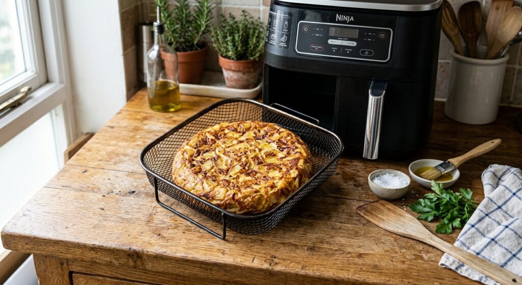 Tortilla Patatas en freidora de aire